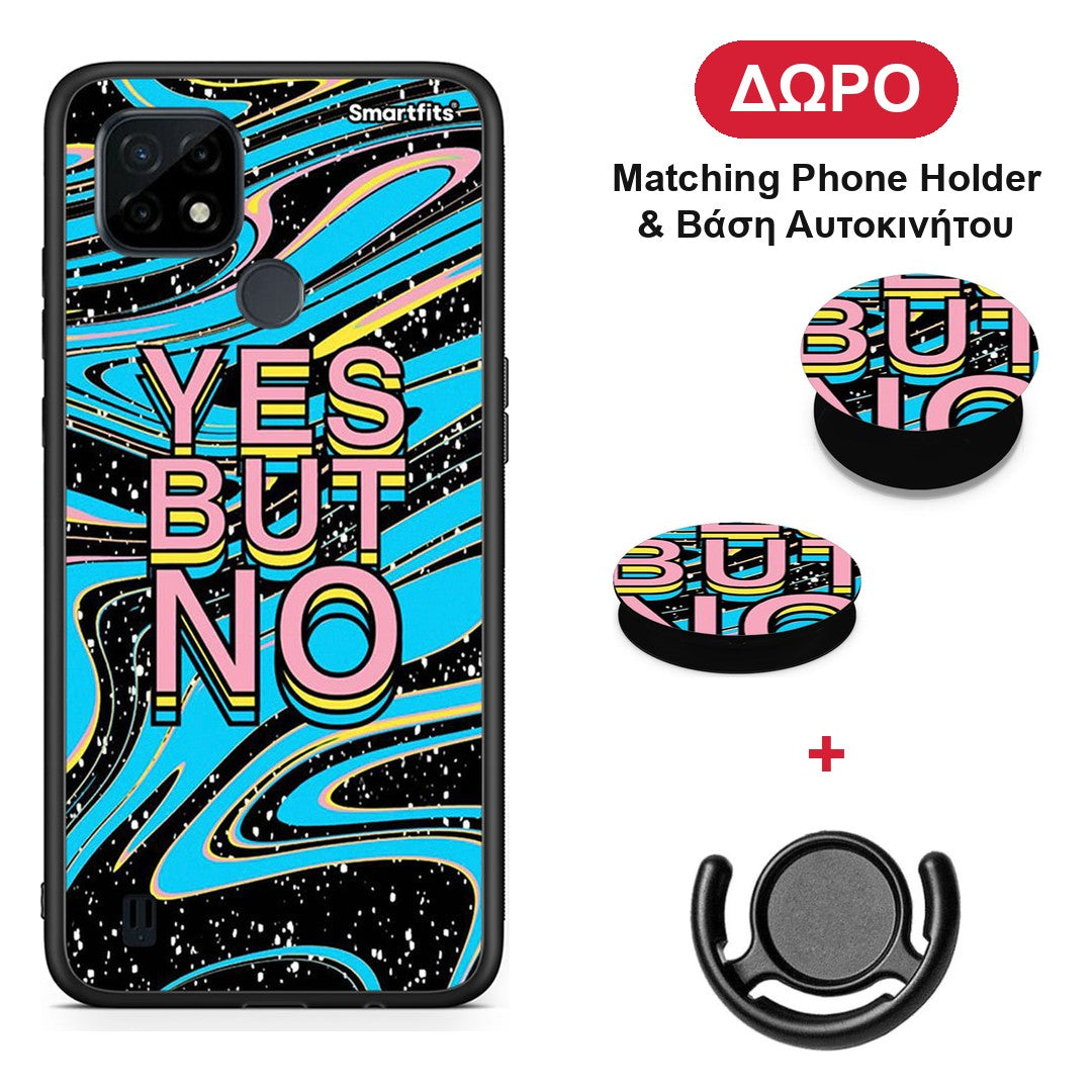Yes But No - Realme C21 θήκη + Δώρο Phone Holder & Βάση Αυτοκινήτου