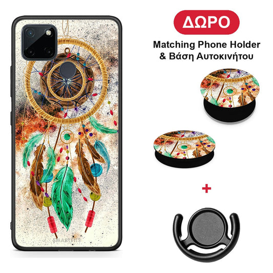 Boho DreamCatcher - Realme C21Y / C25Y / 7i (Global) θήκη + Δώρο Phone Holder & Βάση Αυτοκινήτου