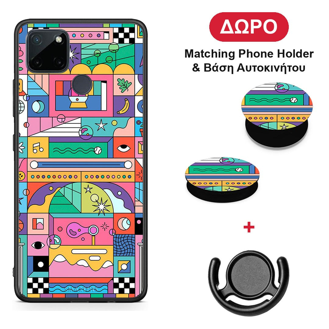 Bubbles Soap - Realme C21Y / C25Y / 7i (Global) θήκη + Δώρο Phone Holder & Βάση Αυτοκινήτου