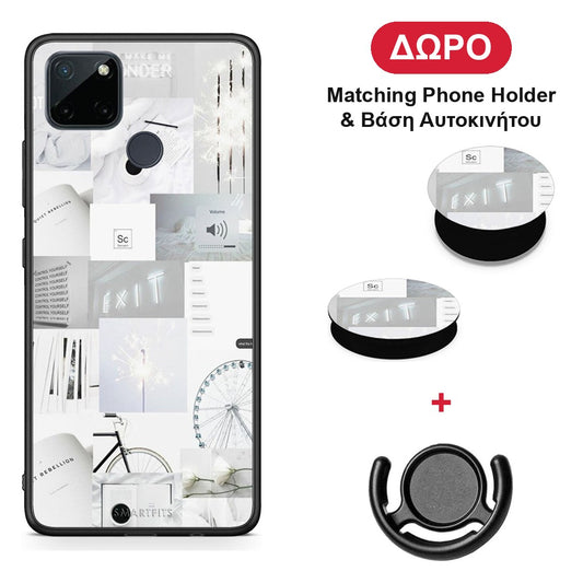 Collage Make Me Wonder - Realme C21Y / C25Y / 7i (Global) θήκη + Δώρο Phone Holder & Βάση Αυτοκινήτου