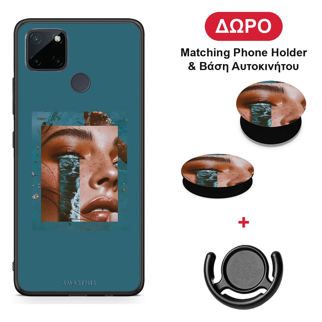 Cry An Ocean - Realme C21Y / C25Y / 7i (Global) θήκη + Δώρο Phone Holder & Βάση Αυτοκινήτου