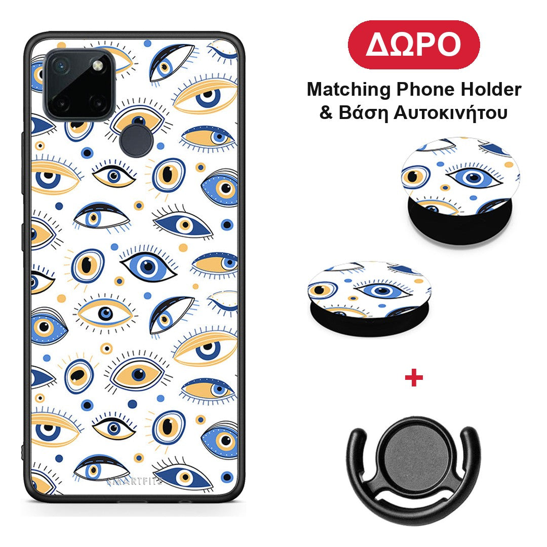 Ftou Ftou - Realme C21Y / C25Y / 7i (Global) θήκη + Δώρο Phone Holder & Βάση Αυτοκινήτου