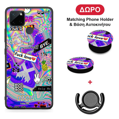Game Over - Realme C21Y / C25Y / 7i (Global) θήκη + Δώρο Phone Holder & Βάση Αυτοκινήτου