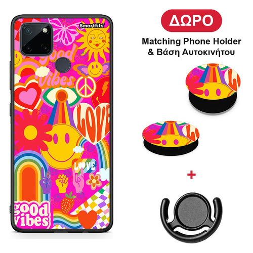 Hippie Love - Realme C21Y / C25Y / 7i (Global) θήκη + Δώρο Phone Holder & Βάση Αυτοκινήτου