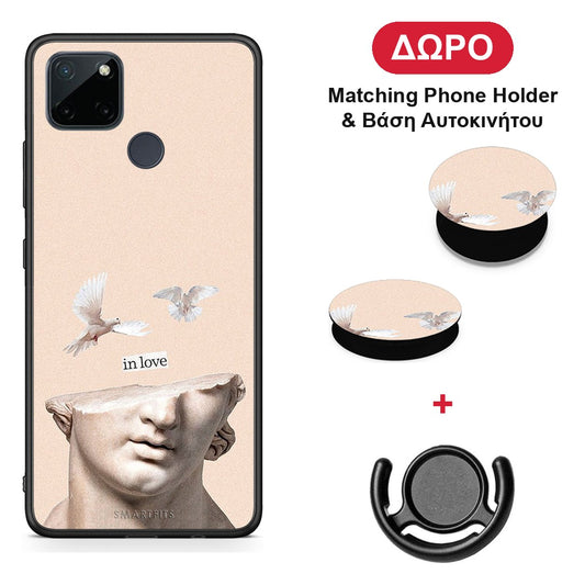 In Love - Realme C21Y / C25Y / 7i (Global) θήκη + Δώρο Phone Holder & Βάση Αυτοκινήτου