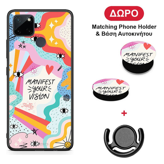 Manifest Your Vision - Realme C21Y / C25Y / 7i (Global) θήκη + Δώρο Phone Holder & Βάση Αυτοκινήτου