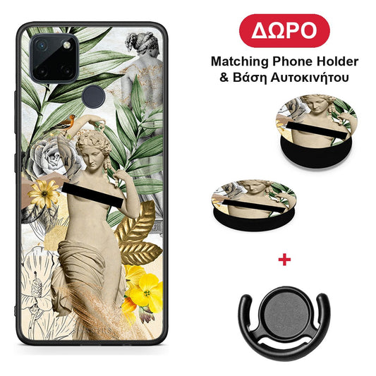 Woman Statue - Realme C21Y / C25Y / 7i (Global) θήκη + Δώρο Phone Holder & Βάση Αυτοκινήτου