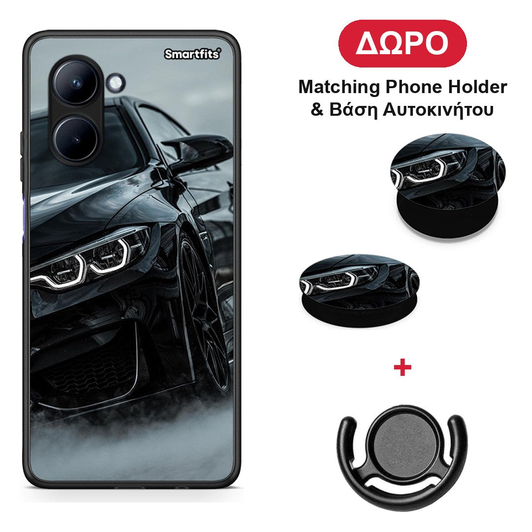 Black BMW - Realme C33 θήκη + Δώρο Phone Holder & Βάση Αυτοκινήτου