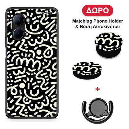 Doodle Art - Realme C33 θήκη + Δώρο Phone Holder & Βάση Αυτοκινήτου