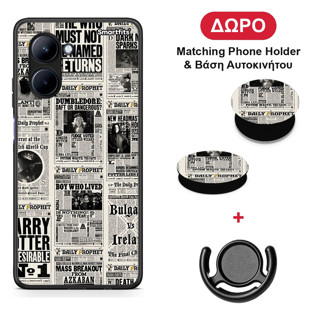 Harry Paper - Realme C33 θήκη + Δώρο Phone Holder & Βάση Αυτοκινήτου