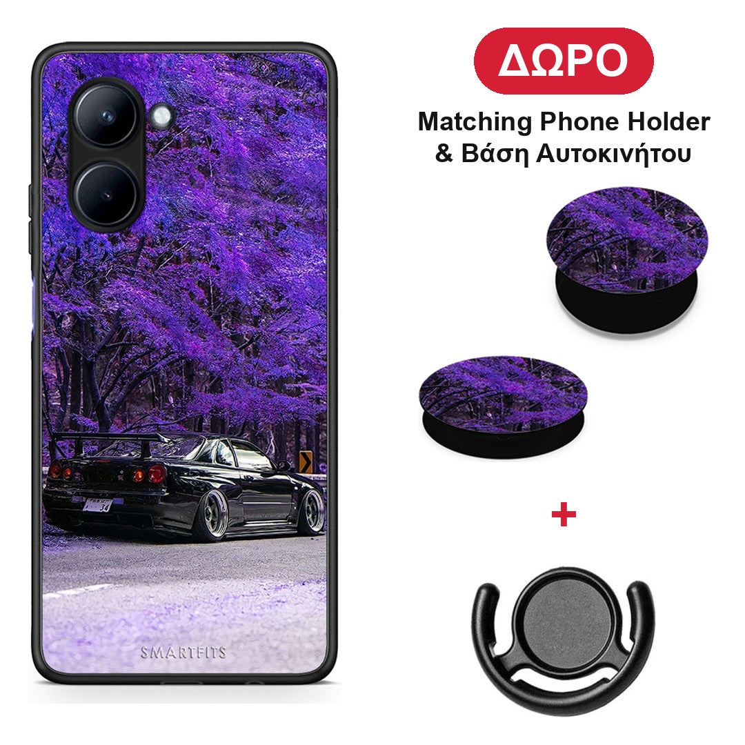 Super Car - Realme C33 θήκη + Δώρο Phone Holder & Βάση Αυτοκινήτου