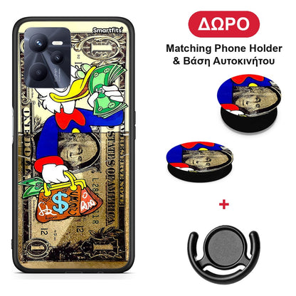 Duck Money - Realme C35 / Narzo 50A Prime θήκη + Δώρο Phone Holder & Βάση Αυτοκινήτου