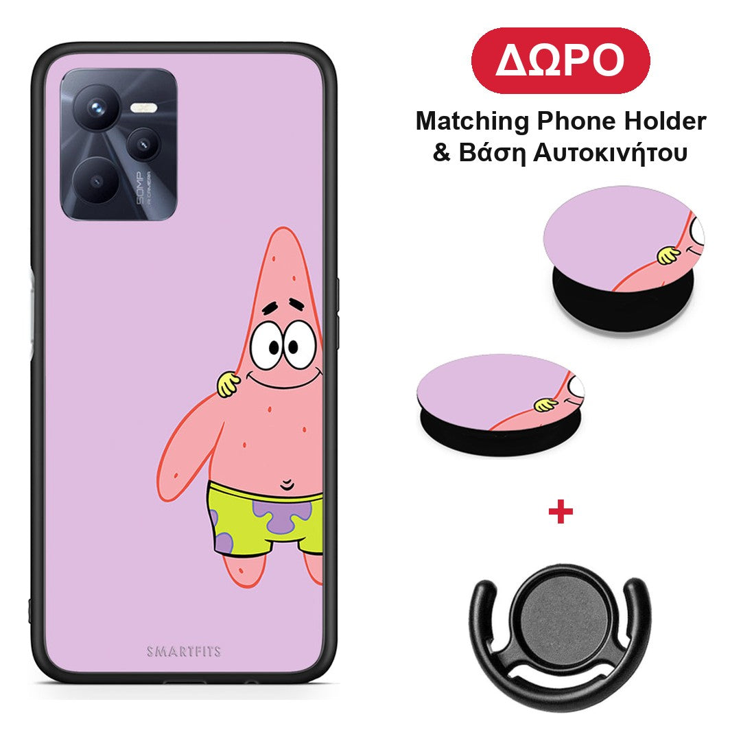 Friends Patrick - Realme C35 / Narzo 50A Prime θήκη + Δώρο Phone Holder & Βάση Αυτοκινήτου