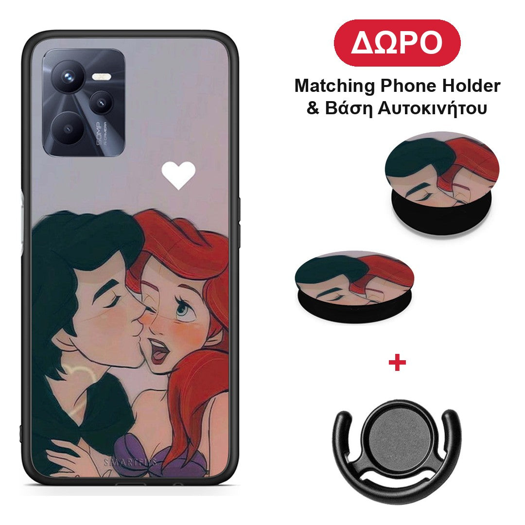 Mermaid Couple - Realme C35 / Narzo 50A Prime θήκη + Δώρο Phone Holder & Βάση Αυτοκινήτου