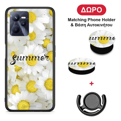 Summer Daisies - Realme C35 / Narzo 50A Prime θήκη + Δώρο Phone Holder & Βάση Αυτοκινήτου