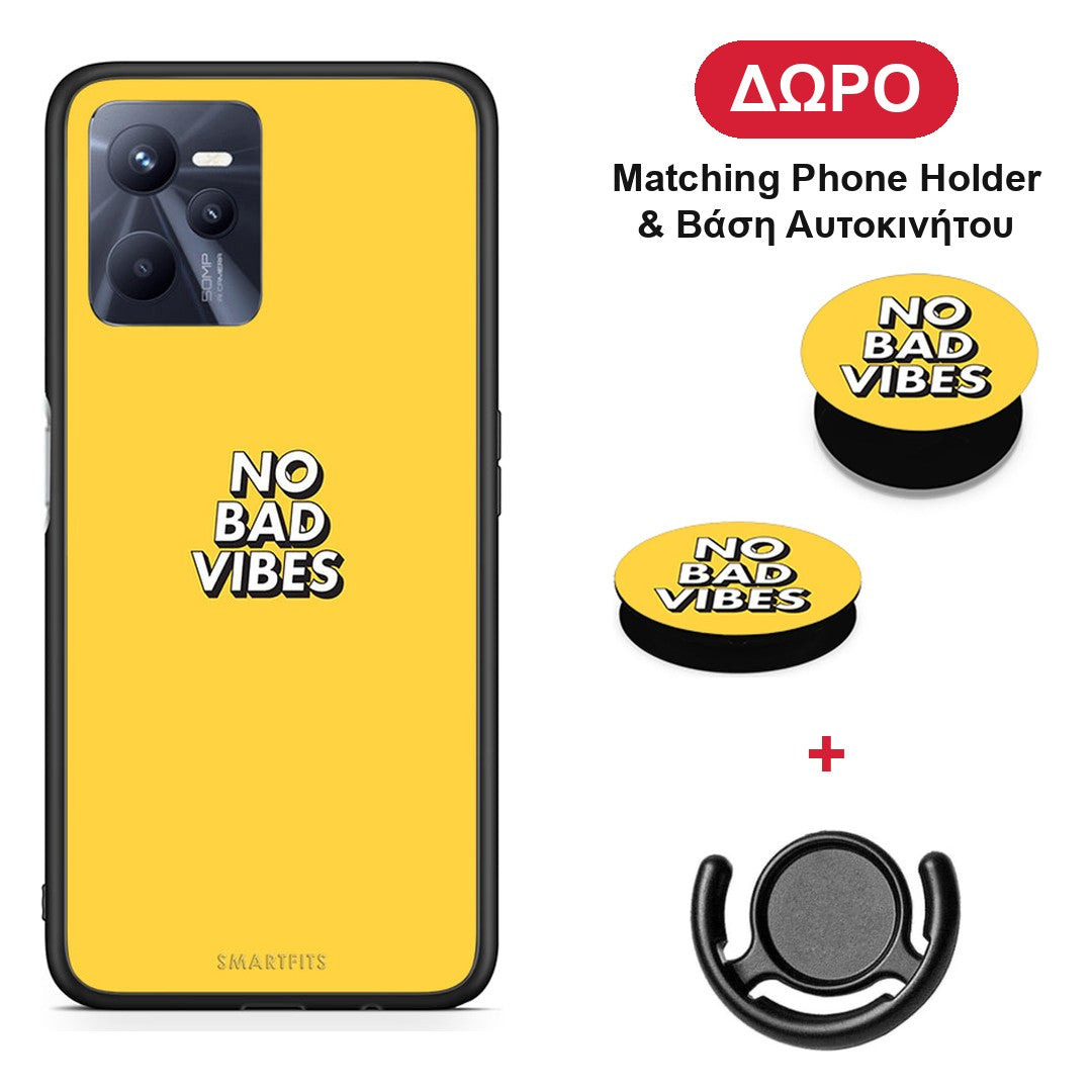 Text Vibes - Realme C35 / Narzo 50A Prime θήκη + Δώρο Phone Holder & Βάση Αυτοκινήτου