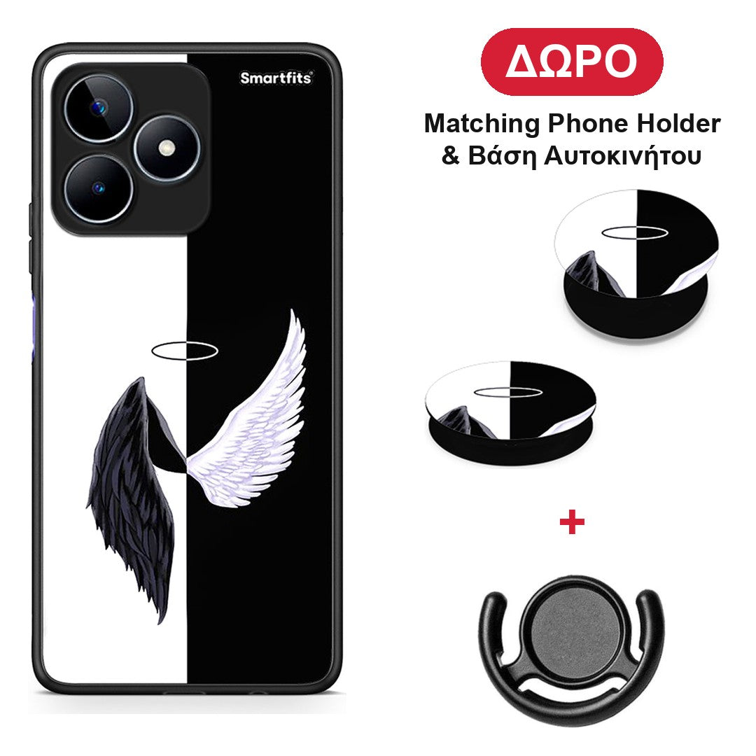 Angels Demons - Realme C53 θήκη + Δώρο Phone Holder & Βάση Αυτοκινήτου