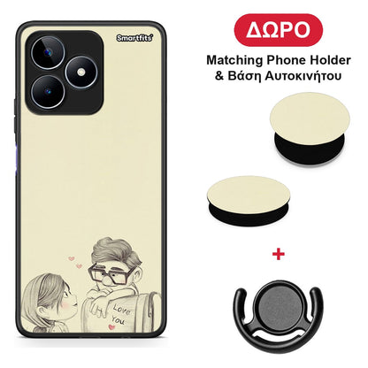 Carl And Ellie - Realme C53 θήκη + Δώρο Phone Holder & Βάση Αυτοκινήτου