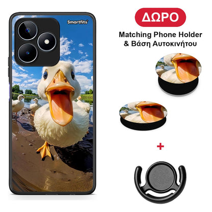 Duck Face - Realme C53 θήκη + Δώρο Phone Holder & Βάση Αυτοκινήτου
