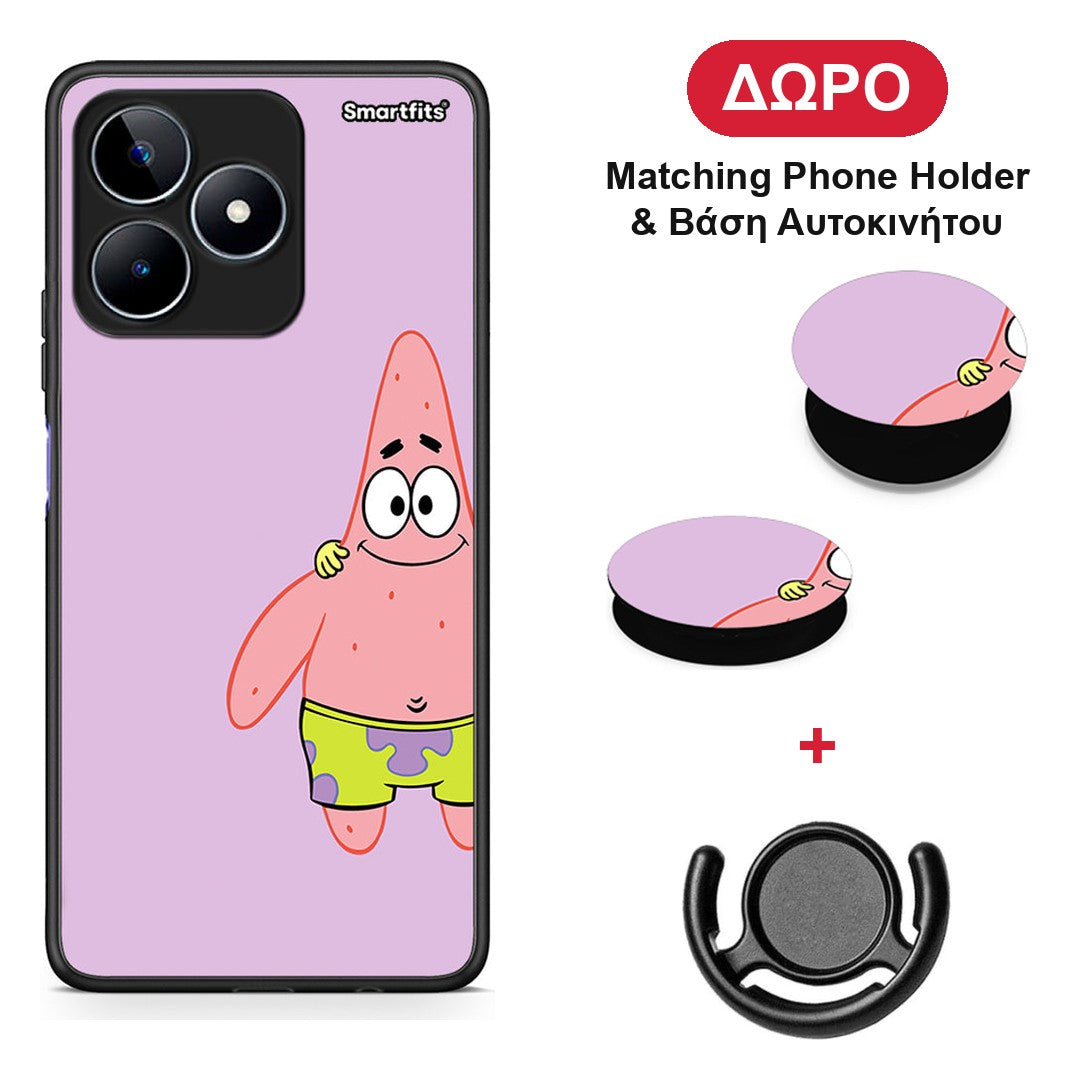 Friends Patrick - Realme C53 θήκη + Δώρο Phone Holder & Βάση Αυτοκινήτου
