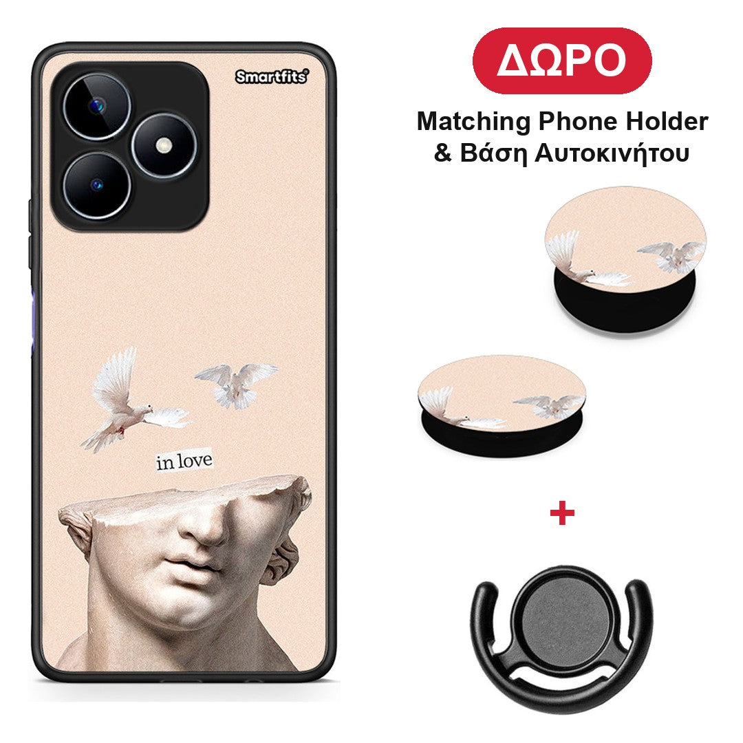 In Love - Realme C53 θήκη + Δώρο Phone Holder & Βάση Αυτοκινήτου