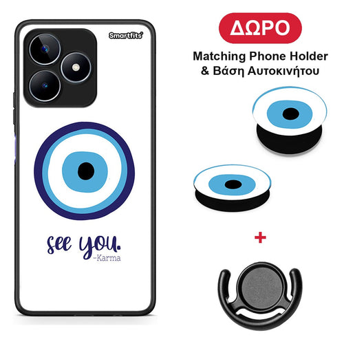 Karma Says - Realme C53 θήκη + Δώρο Phone Holder & Βάση Αυτοκινήτου