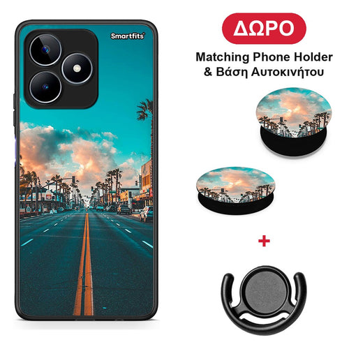 Landscape City - Realme C53 θήκη + Δώρο Phone Holder & Βάση Αυτοκινήτου