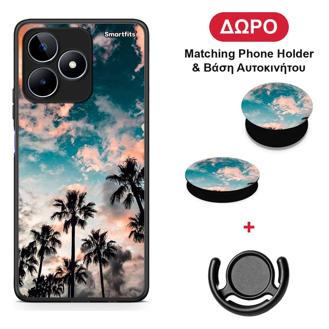 Summer Sky - Realme C53 θήκη + Δώρο Phone Holder & Βάση Αυτοκινήτου