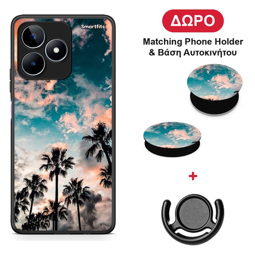 Summer Sky - Realme C53 θήκη + Δώρο Phone Holder & Βάση Αυτοκινήτου