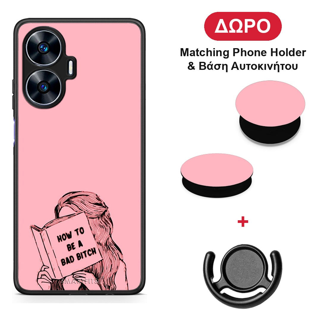 Bad Bitch - Realme C55 Dual θήκη + Δώρο Phone Holder & Βάση Αυτοκινήτου