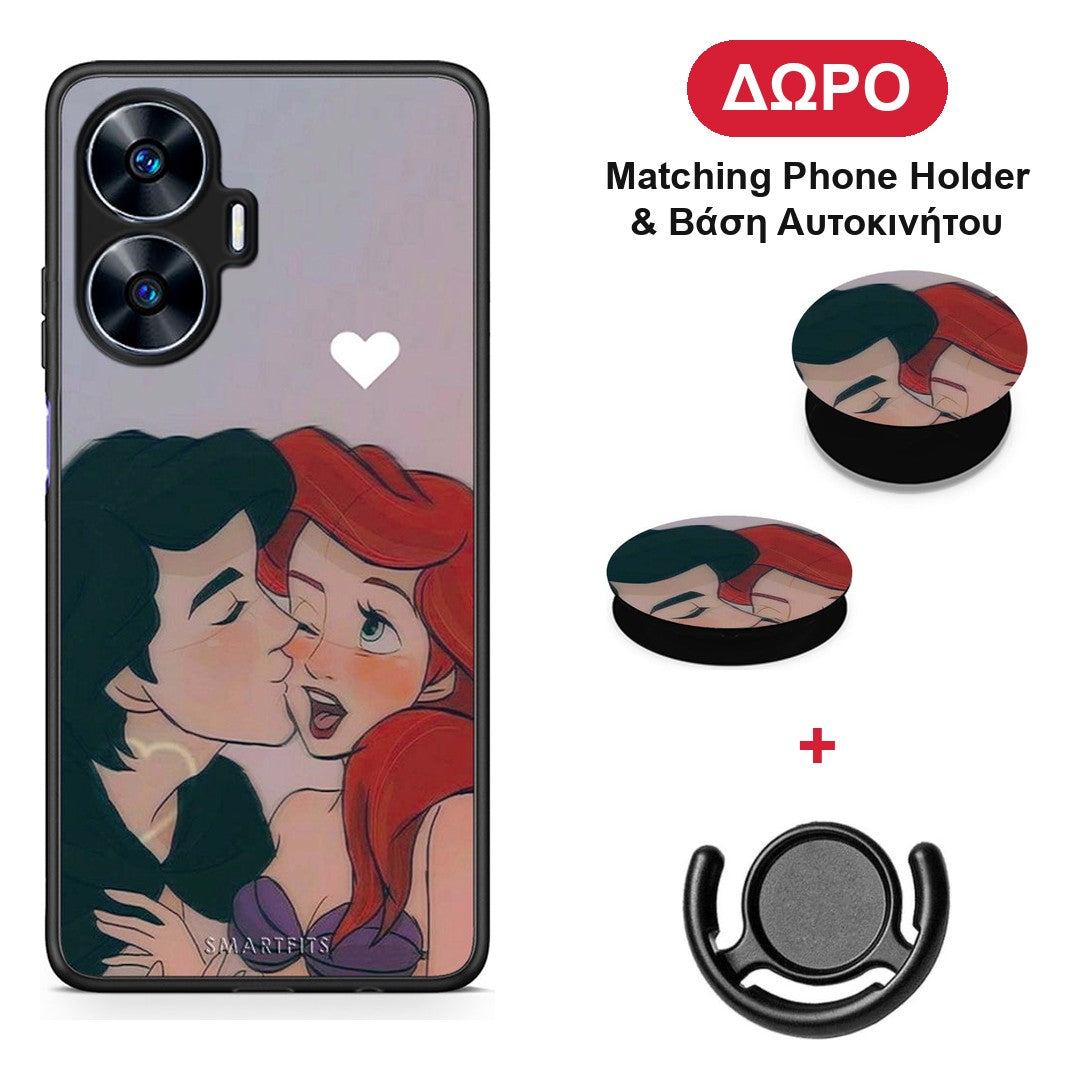 Mermaid Couple - Realme C55 Dual θήκη + Δώρο Phone Holder & Βάση Αυτοκινήτου