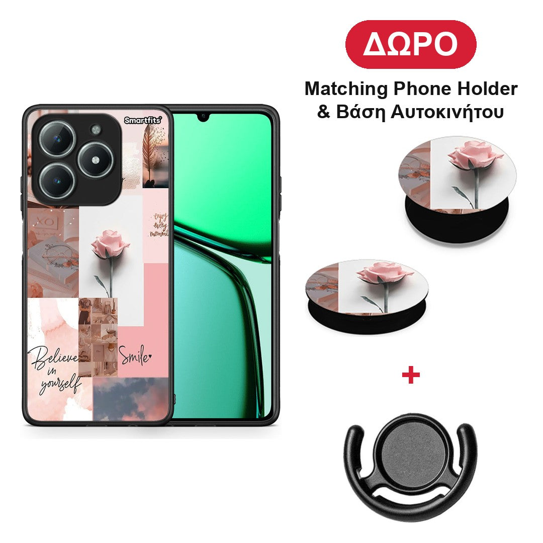 Aesthetic Collage - Realme C63 4G θήκη + Δώρο Phone Holder & Βάση Αυτοκινήτου