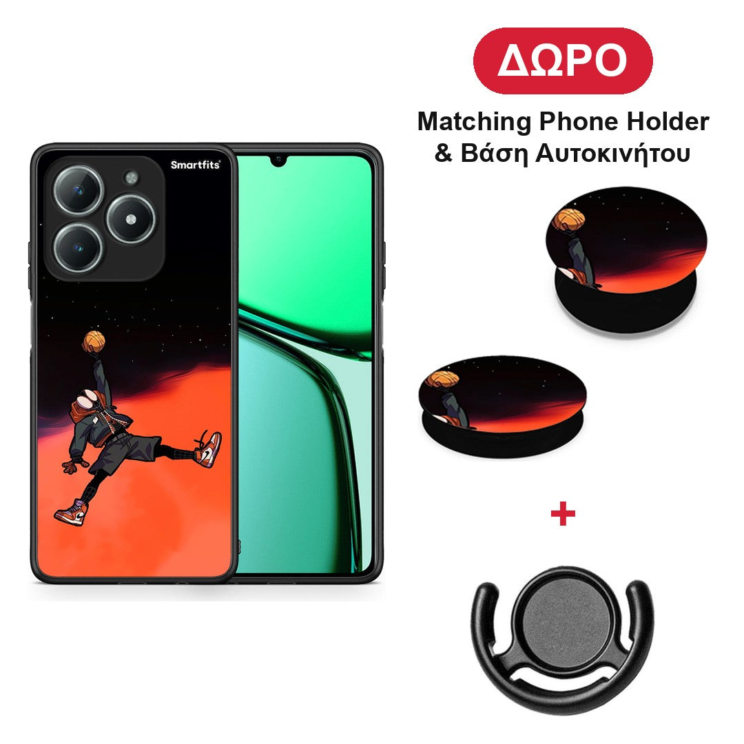 Basketball Hero - Realme C63 4G θήκη + Δώρο Phone Holder & Βάση Αυτοκινήτου