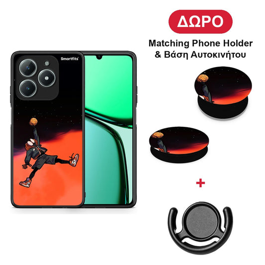 Basketball Hero - Realme C63 4G θήκη + Δώρο Phone Holder & Βάση Αυτοκινήτου