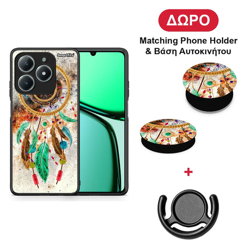 Boho DreamCatcher - Realme C63 4G θήκη + Δώρο Phone Holder & Βάση Αυτοκινήτου