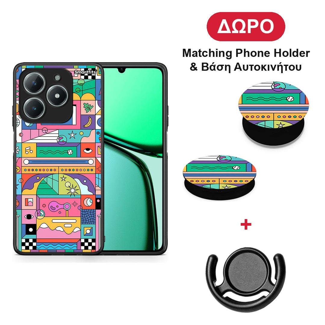 Bubbles Soap - Realme C63 4G θήκη + Δώρο Phone Holder & Βάση Αυτοκινήτου