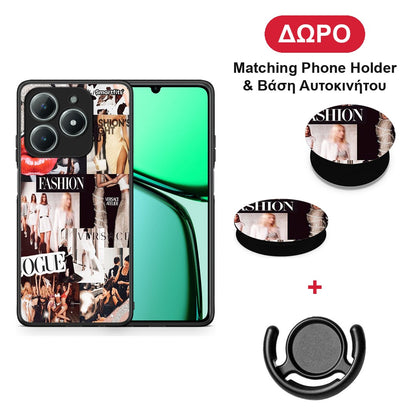 Collage Fashion - Realme C63 4G θήκη + Δώρο Phone Holder & Βάση Αυτοκινήτου