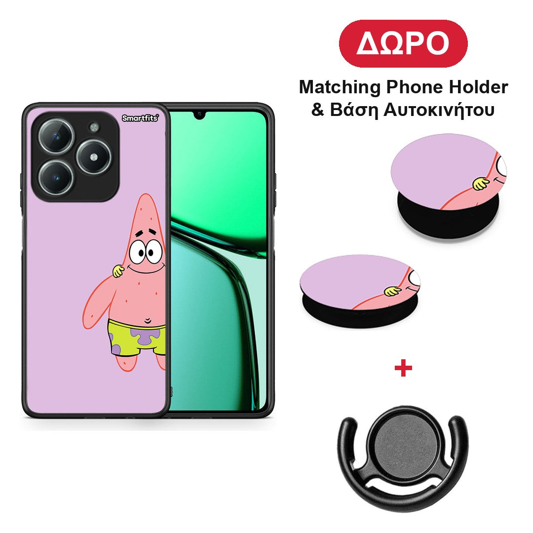 Friends Patrick - Realme C63 4G θήκη + Δώρο Phone Holder & Βάση Αυτοκινήτου