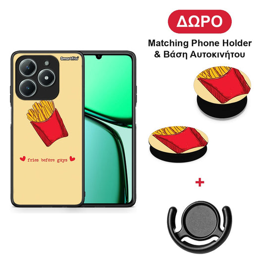 Fries Before Guys - Realme C63 4G θήκη + Δώρο Phone Holder & Βάση Αυτοκινήτου