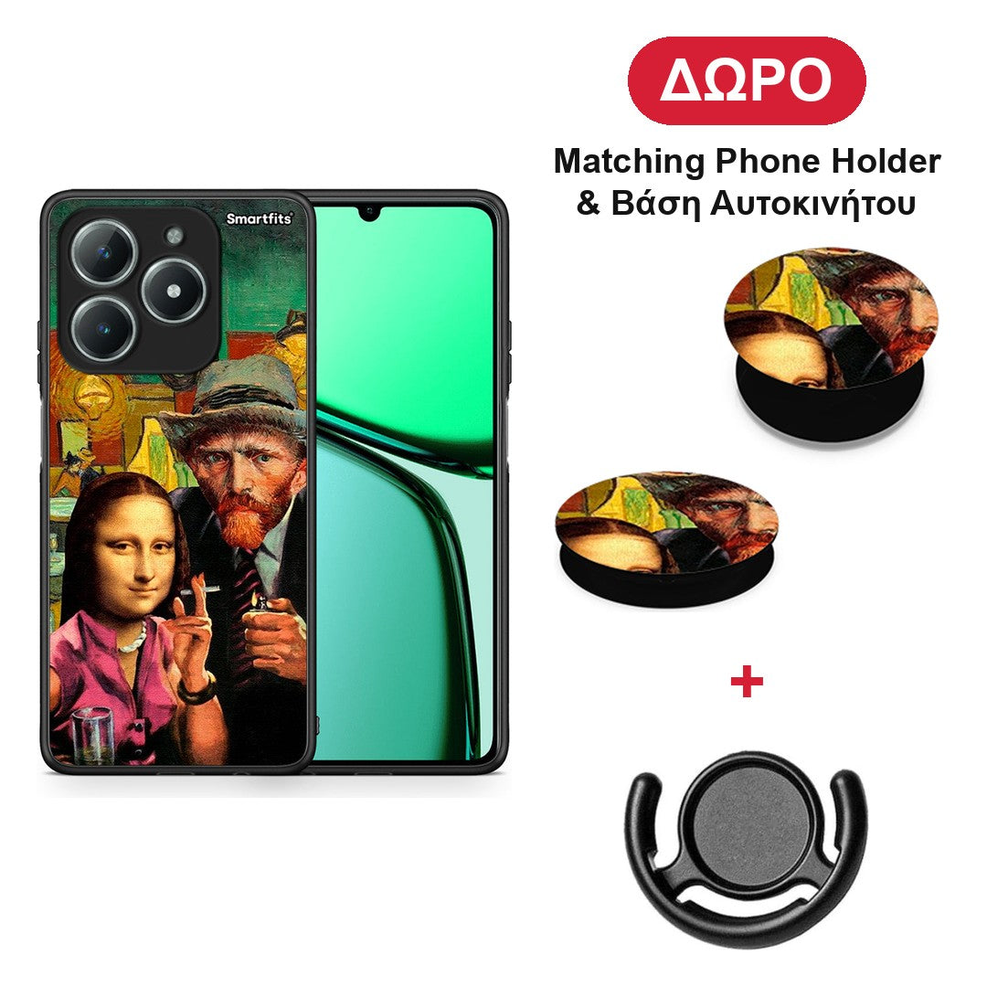 Funny Art - Realme C63 4G θήκη + Δώρο Phone Holder & Βάση Αυτοκινήτου