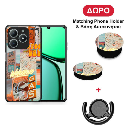 Groovy Babe - Realme C63 4G θήκη + Δώρο Phone Holder & Βάση Αυτοκινήτου