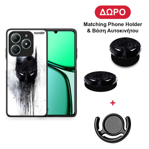 Hero Paint Bat - Realme C63 4G θήκη + Δώρο Phone Holder & Βάση Αυτοκινήτου
