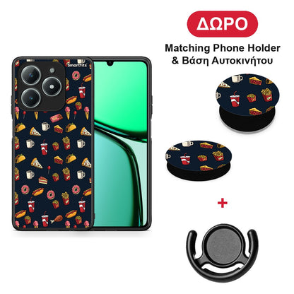 Random Hungry - Realme C63 4G θήκη + Δώρο Phone Holder & Βάση Αυτοκινήτου