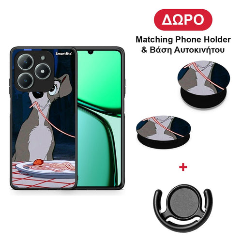 Lady And Tramp 1 - Realme C63 4G θήκη + Δώρο Phone Holder & Βάση Αυτοκινήτου