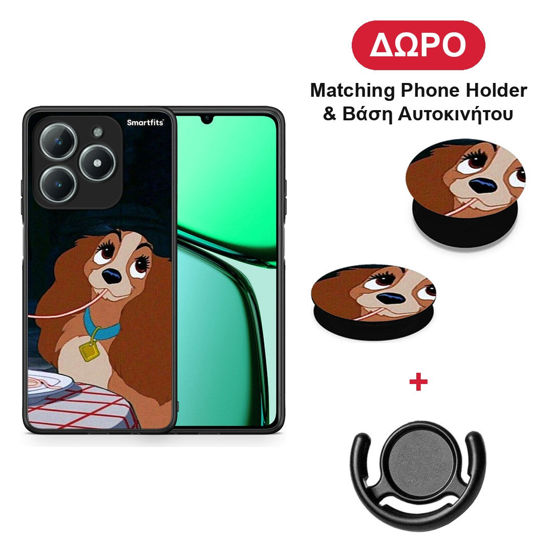 Lady And Tramp 2 - Realme C63 4G θήκη + Δώρο Phone Holder & Βάση Αυτοκινήτου