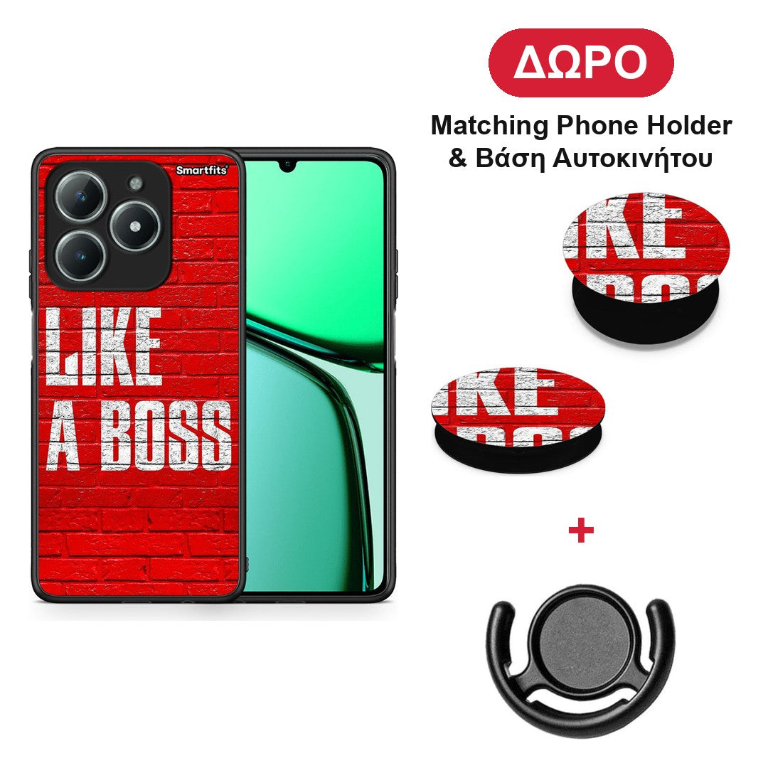 Like A Boss - Realme C63 4G θήκη + Δώρο Phone Holder & Βάση Αυτοκινήτου