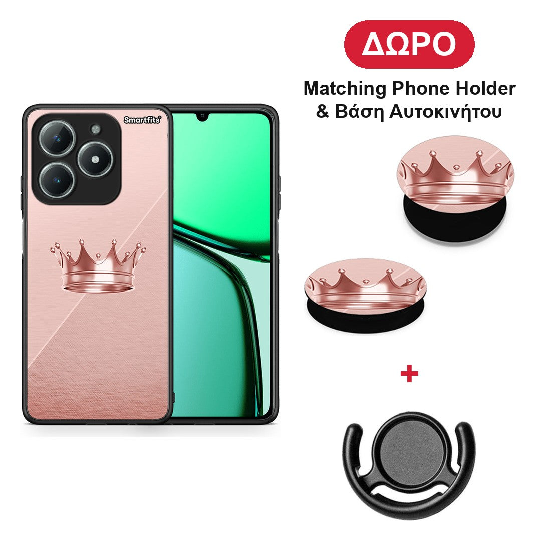 Minimal Crown - Realme C63 4G θήκη + Δώρο Phone Holder & Βάση Αυτοκινήτου