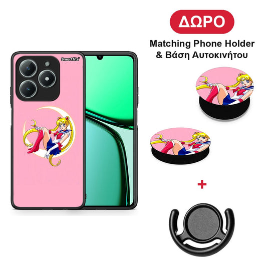 Moon Girl - Realme C63 4G θήκη + Δώρο Phone Holder & Βάση Αυτοκινήτου