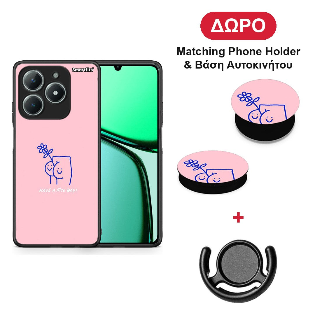 Nice Day - Realme C63 4G θήκη + Δώρο Phone Holder & Βάση Αυτοκινήτου