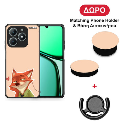 Nick Wilde And Judy Hopps Love 1 - Realme C63 4G θήκη + Δώρο Phone Holder & Βάση Αυτοκινήτου